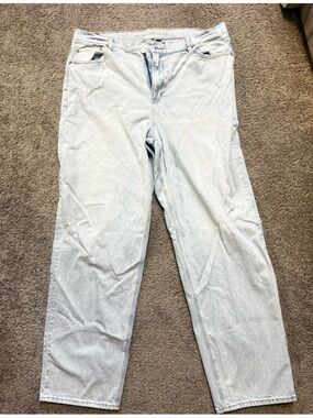 American Eagle highest rise baggy straight leg jeans size 20 long